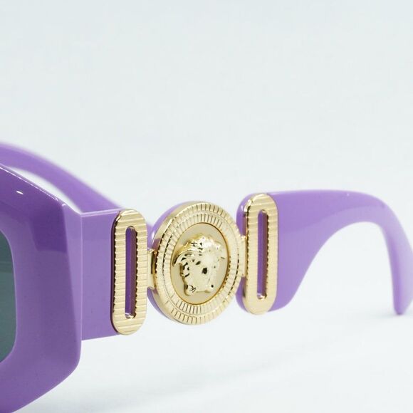 💯 NEW VERSACE  VE4424U 536687 LILAC DARK GREY SUNGLASSES - Picture 4 of 11